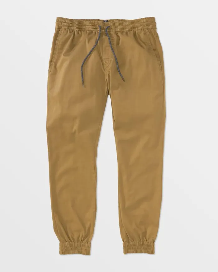 Frickin Slim Joggers 8211 Dark Khaki Mens Volcom Hiking