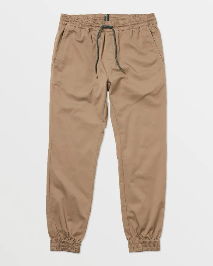 Frickin Slim Joggers 8211 Khaki Mens Volcom Pants