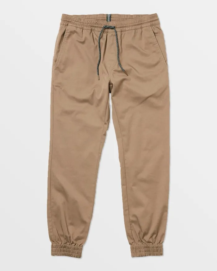 Frickin Slim Joggers 8211 Khaki Mens Volcom Pants