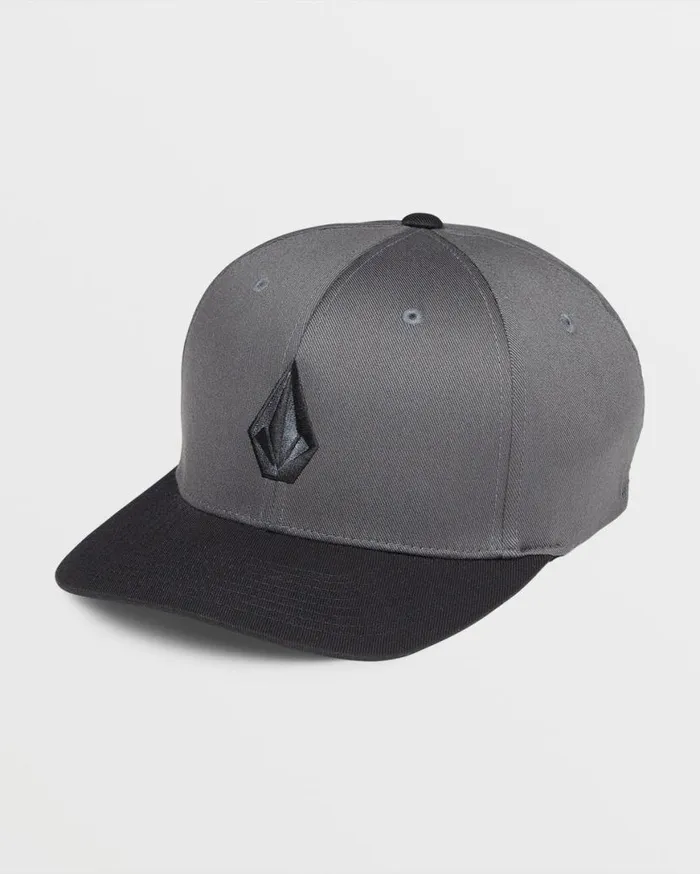 Full Stone Flexfit Hat 8211 Asphalt Black Mens Volcom Golf