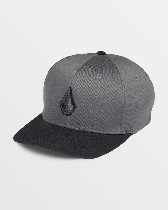 Full Stone Flexfit Hat 8211 Asphalt Black Mens Volcom Golf