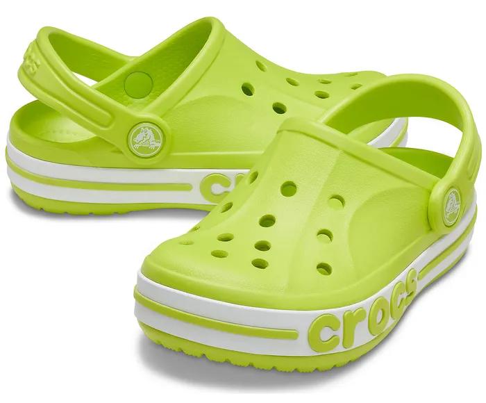 GirlsBoys Clogs Crocs Kids Bayaband Clog Lime Punch