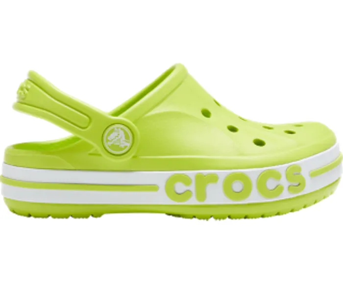 GirlsBoys Clogs Crocs Kids Bayaband Clog Lime Punch