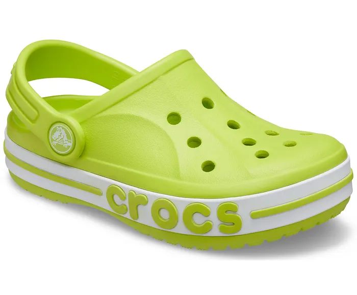 GirlsBoys Clogs Crocs Kids Bayaband Clog Lime Punch