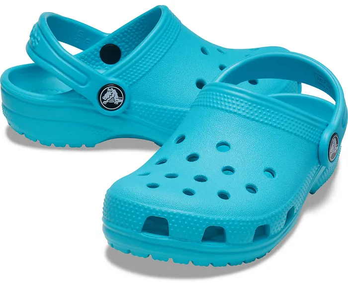 GirlsBoys Kids Classic Clog Digital Aqua Clogs Crocs