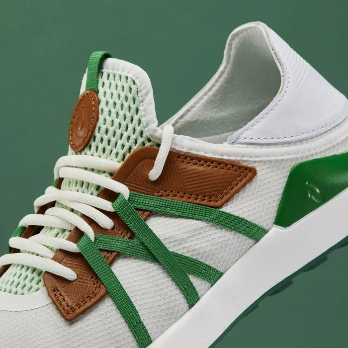 Golf Men Olukai Manele Breathable Golf Shoes 8211 White Bamboo