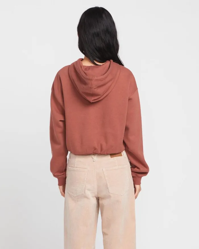 Good Things Fleece Hoodie 8211 Chestnut Brown Womens Volcom Hiking