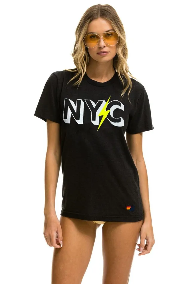 Gov Ball 2024 Unisex Crew Tee 8211 Black WomenMen Aviator Nation Tees