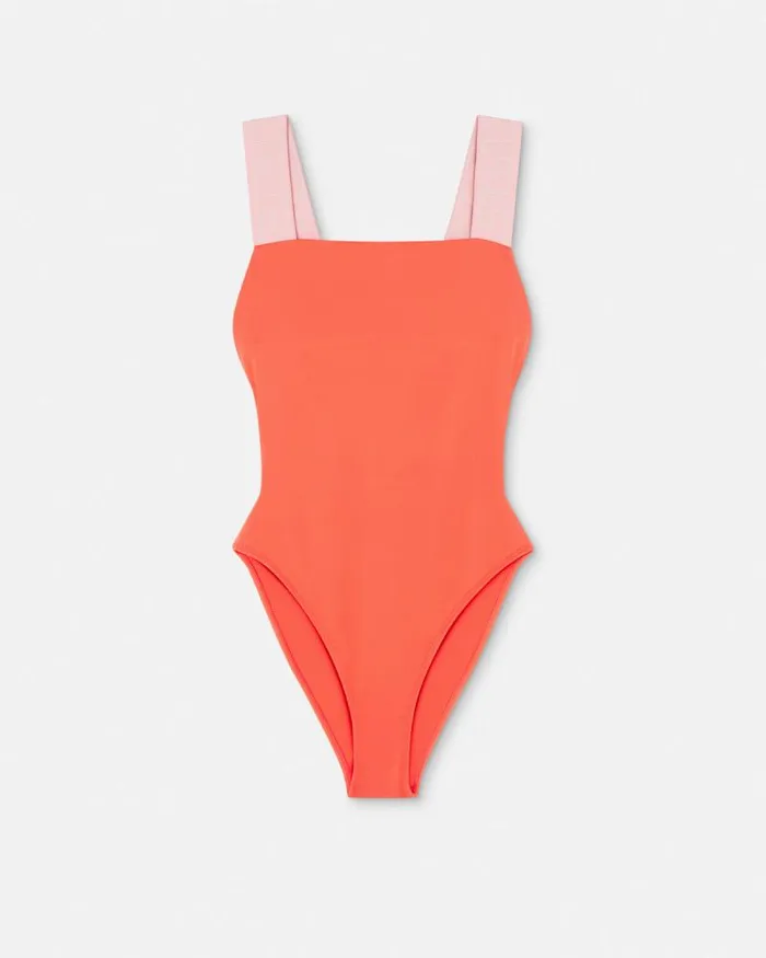Greca Border OnePiece Swimsuit Coral Women Versace Swimwear