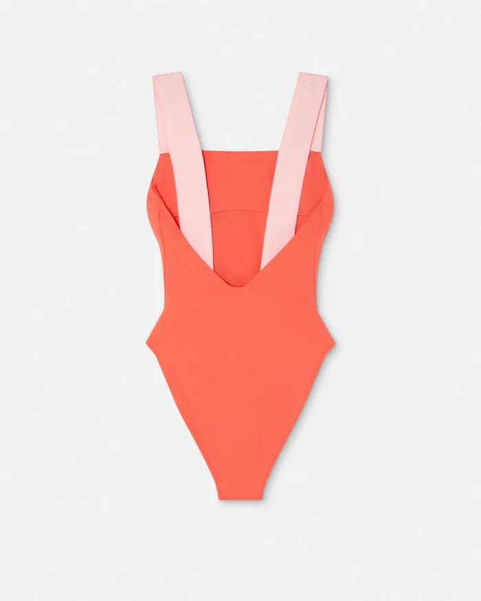 Greca Border OnePiece Swimsuit Coral Women Versace Swimwear
