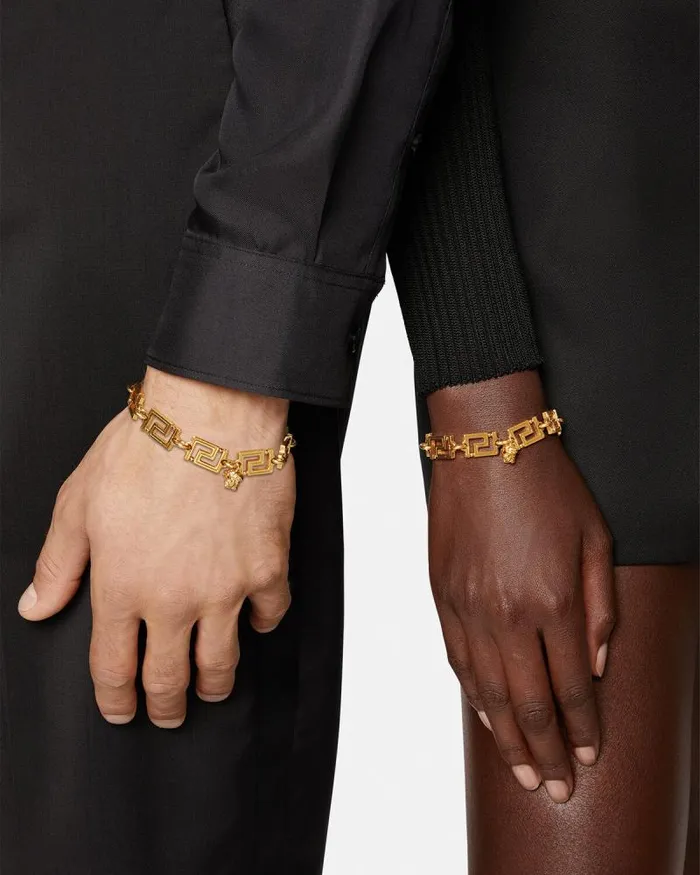 Greca Bracelet Light Gold WomenMen Versace Bracelets
