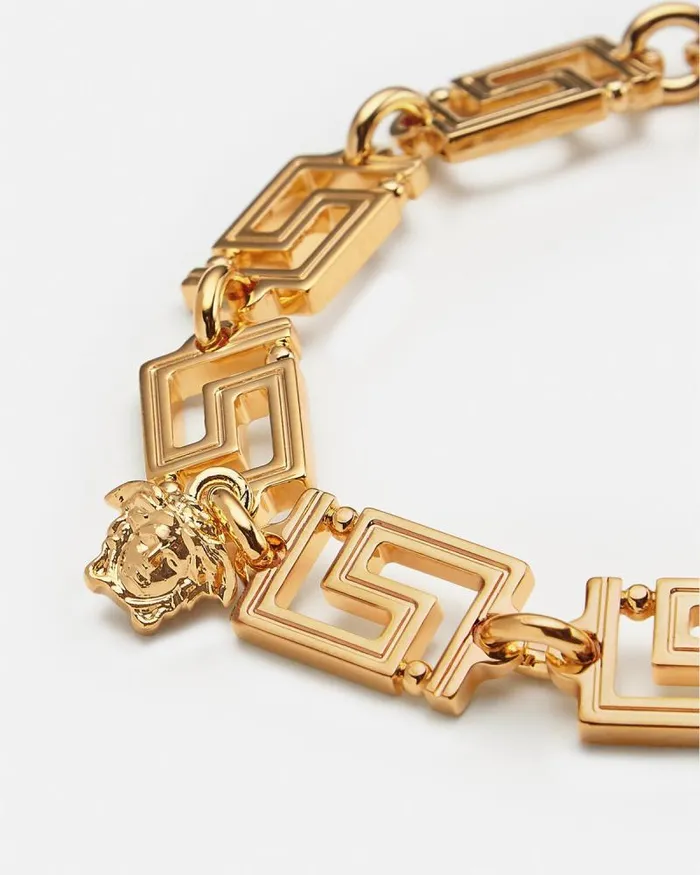 Greca Bracelet Warm Gold WomenMen Versace Bracelets