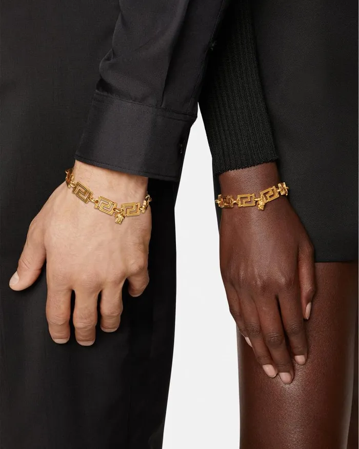 Greca Bracelet Warm Gold WomenMen Versace Bracelets