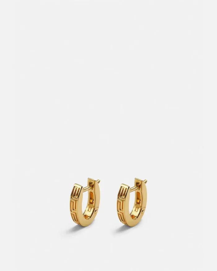 Greca Earrings Light Gold WomenMen Versace Earrings