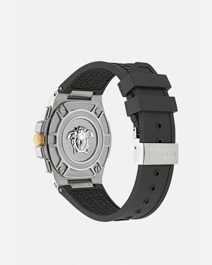 Greca Extreme Chrono Watch Blacksilver Men Versace Watches