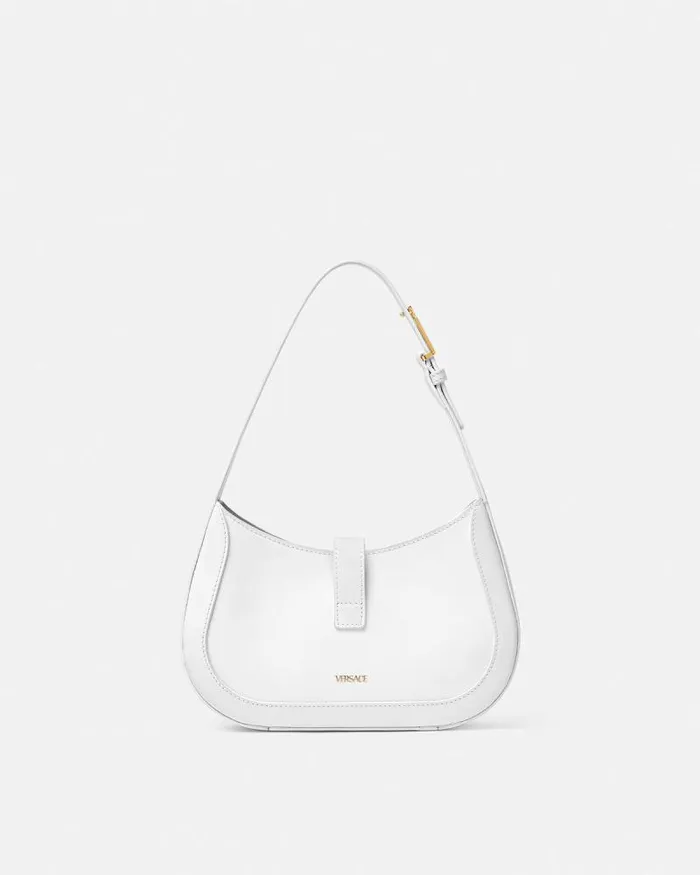 Greca Goddess Small Hobo Bag White Women Versace Shoulder and Crossbody
