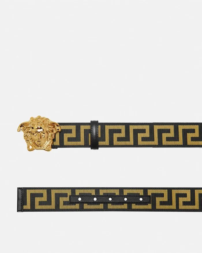 Greca La Medusa Belt 4 Cm Blackgold Men Versace Belts