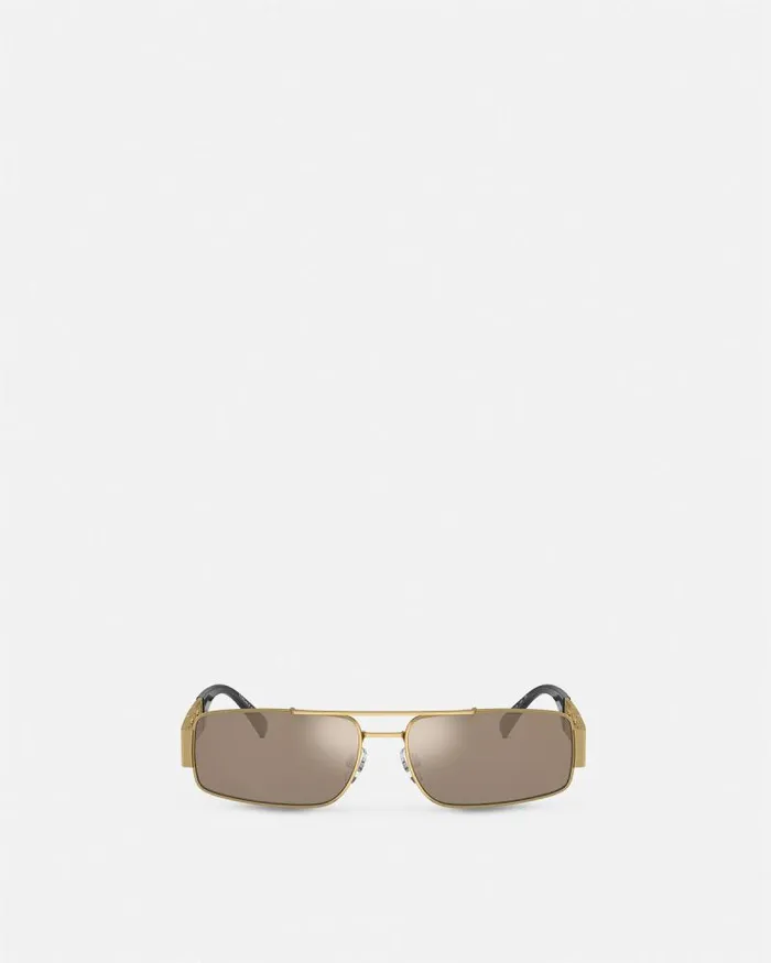 Greca Sunglasses Gold Men Versace Sunglasses