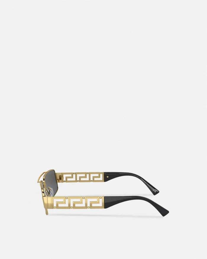 Greca Sunglasses Gold Men Versace Sunglasses
