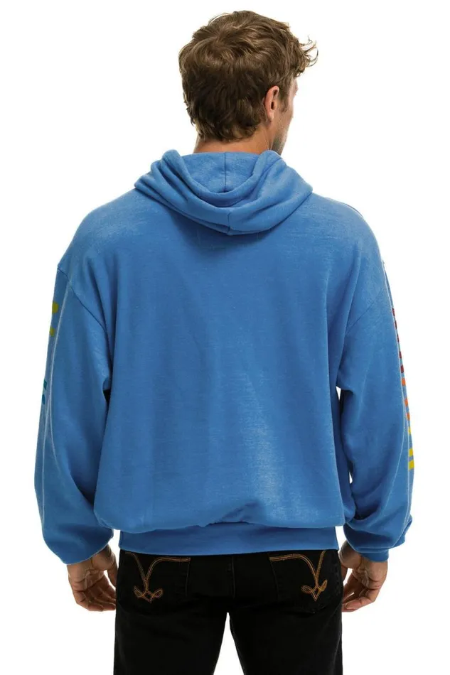 Haight Ashbury Relaxed Pullover Hoodie 8211 Cobalt WomenMen Aviator Nation Hoodies