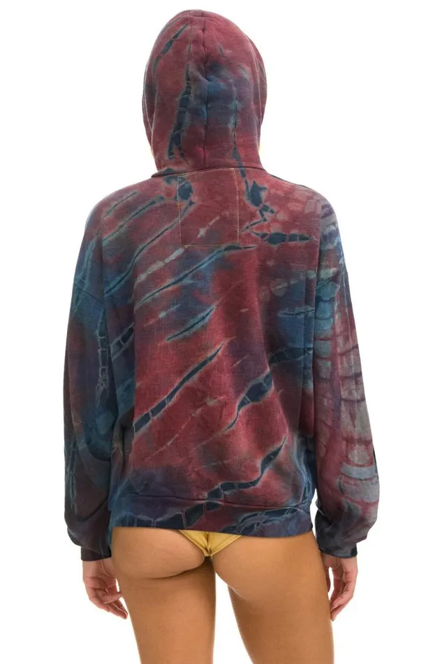Hand Dyed Pullover Hoodie Relaxed 8211 Tie Dye Multi WomenMen Aviator Nation Hoodies