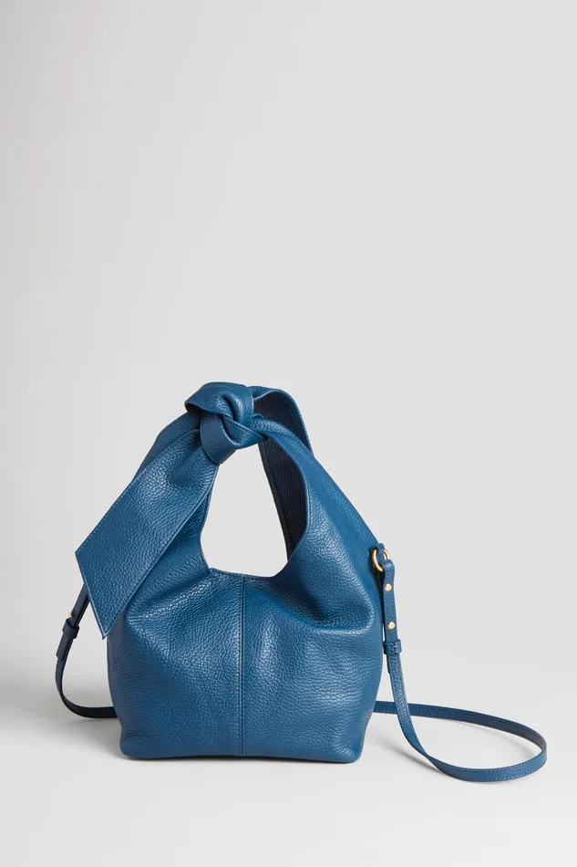 Handbags Women Elie Tahari Small Knot Leather Handbag GLACIER BLUE