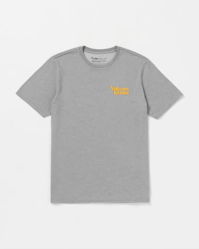 Hangin Tech Short Sleeve Tee 8211 Heather Grey Mens Volcom Tops and Tees