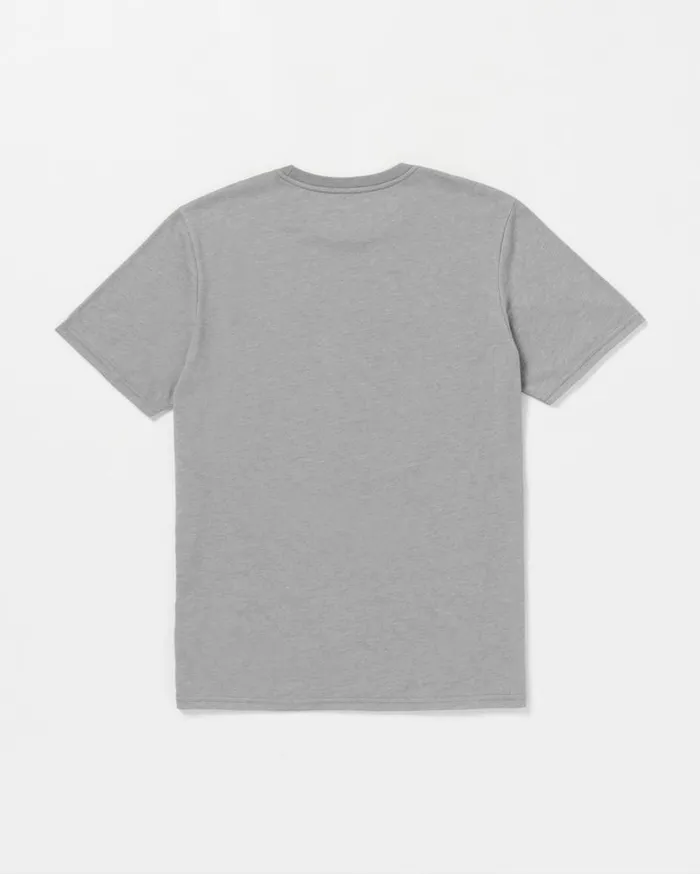 Hangin Tech Short Sleeve Tee 8211 Heather Grey Mens Volcom Tops and Tees