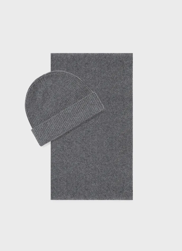 Hats Scarves and Gloves MenWomen ussunspel Cashmere Gift Set Grey Melange Hats Scarves and Gloves MenWomen ussunspel Cashmere Gift Set Grey Melange