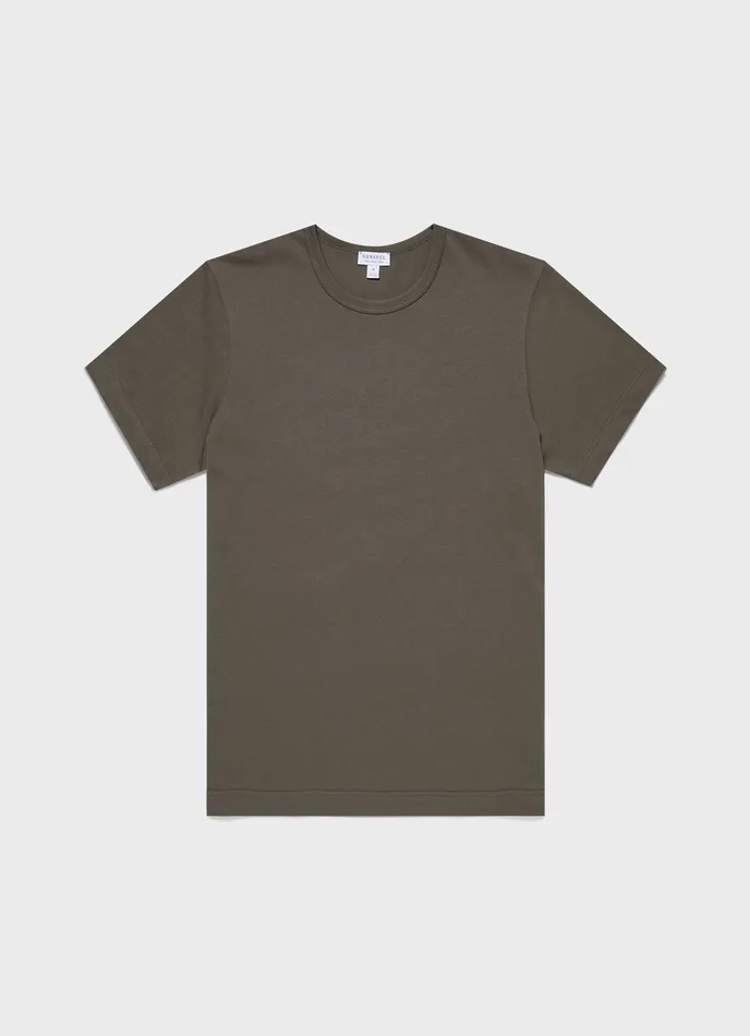 Heavyweight Jersey Tshirt Khaki Men Tshirts ussunspel
