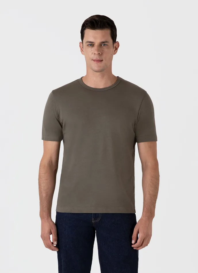 Heavyweight Jersey Tshirt Khaki Men Tshirts ussunspel Heavyweight Jersey Tshirt Khaki Men Tshirts ussunspel