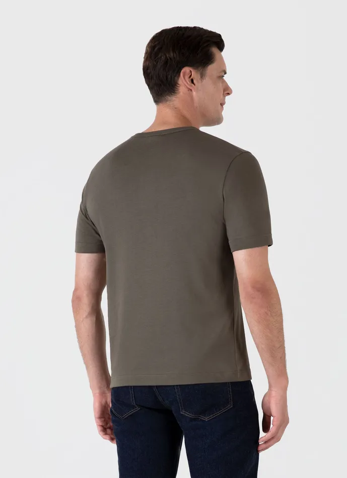 Heavyweight Jersey Tshirt Khaki Men Tshirts ussunspel Heavyweight Jersey Tshirt Khaki Men Tshirts ussunspel