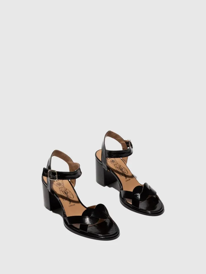 Heel Sandals MOJI263FLY BLACK Women Fly London Sandals
