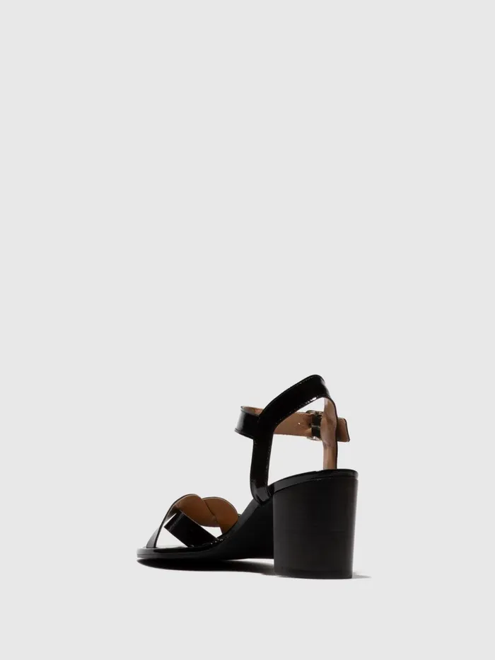 Heel Sandals MOJI263FLY BLACK Women Fly London Sandals