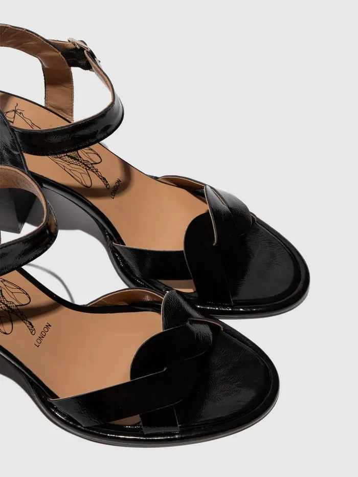 Heel Sandals MOJI263FLY BLACK Women Fly London Sandals