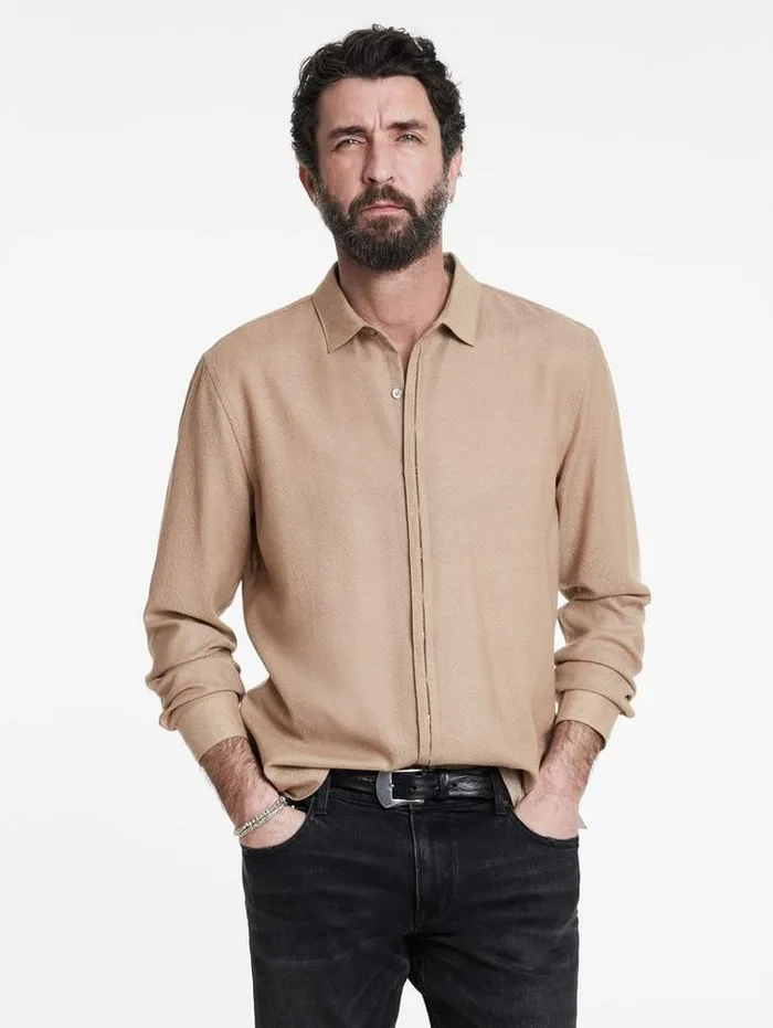 HICKORY SHIRT Tumeric Men John Varvatos Shirts