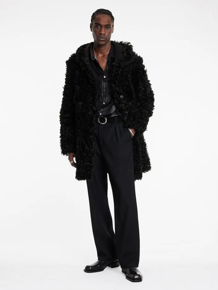 HOXTON COAT Black Men John Varvatos Leather Jackets