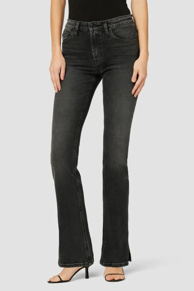 Hudson Jeans Bootcut Barbara HighRise Baby Bootcut Jean W Slit Hem Black Sand 8211 Women Hudson Jeans Bootcut Barbara HighRise Baby Bootcut Jean W Slit Hem Black Sand 8211 Women
