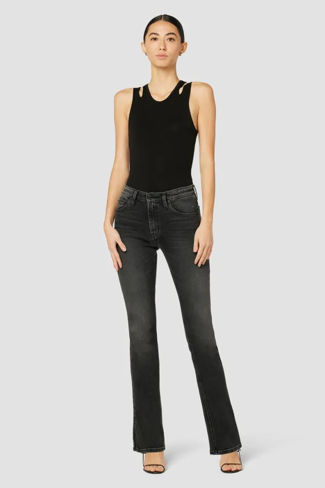 Hudson Jeans Bootcut Barbara HighRise Baby Bootcut Jean W Slit Hem Black Sand 8211 Women Hudson Jeans Bootcut Barbara HighRise Baby Bootcut Jean W Slit Hem Black Sand 8211 Women
