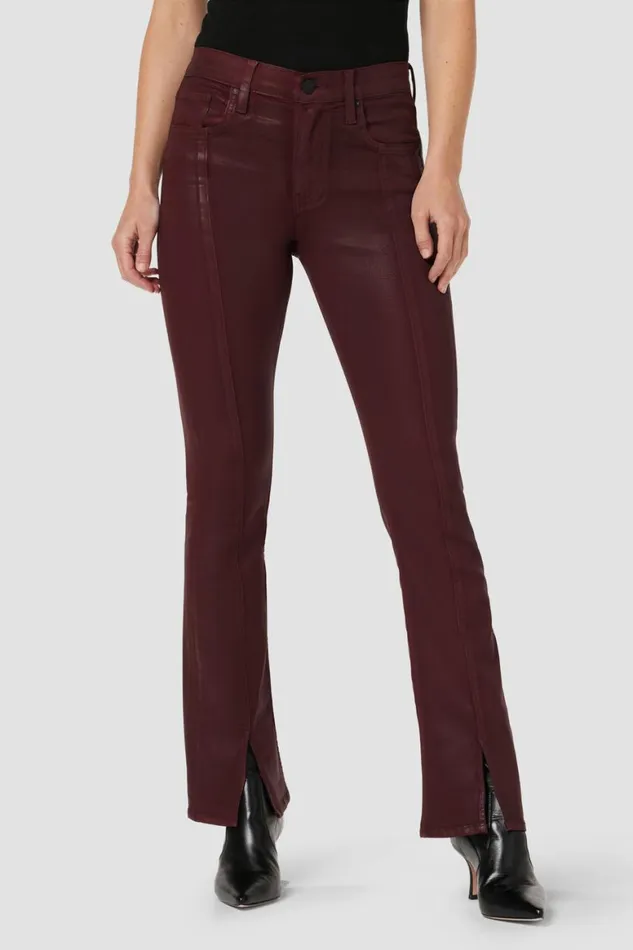 Hudson Jeans Bootcut Barbara HighRise Baby Bootcut Jean W Slit Hem Coated Bordeaux 8211 Women Hudson Jeans Bootcut Barbara HighRise Baby Bootcut Jean W Slit Hem Coated Bordeaux 8211 Women