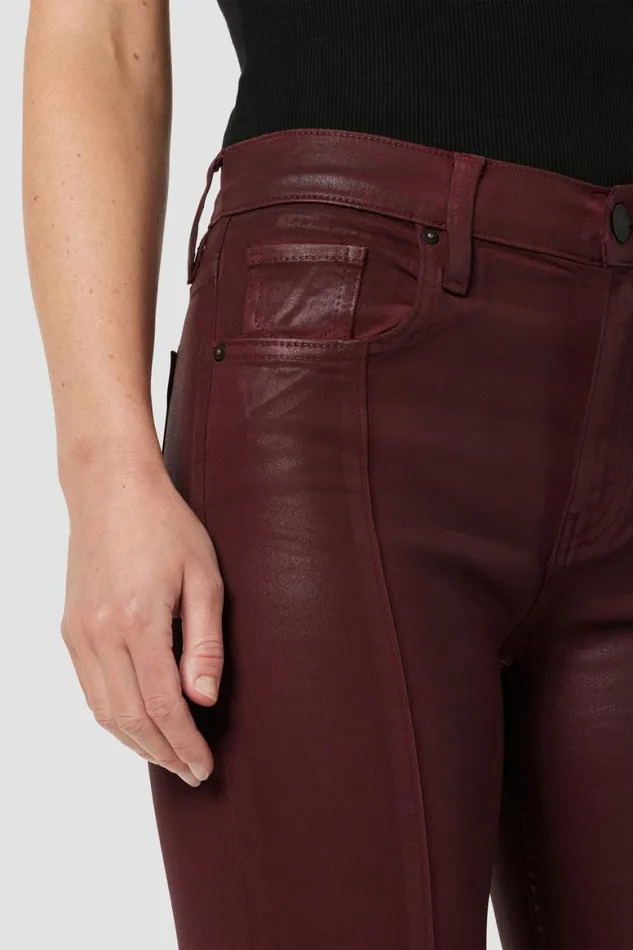 Hudson Jeans Bootcut Barbara HighRise Baby Bootcut Jean W Slit Hem Coated Bordeaux 8211 Women Hudson Jeans Bootcut Barbara HighRise Baby Bootcut Jean W Slit Hem Coated Bordeaux 8211 Women