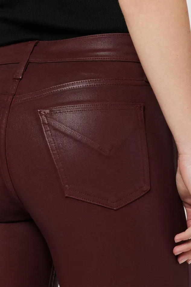Hudson Jeans Bootcut Barbara HighRise Baby Bootcut Jean W Slit Hem Coated Bordeaux 8211 Women Hudson Jeans Bootcut Barbara HighRise Baby Bootcut Jean W Slit Hem Coated Bordeaux 8211 Women