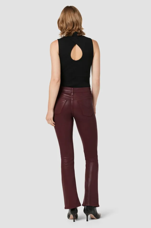 Hudson Jeans Bootcut Barbara HighRise Baby Bootcut Jean W Slit Hem Coated Bordeaux 8211 Women Hudson Jeans Bootcut Barbara HighRise Baby Bootcut Jean W Slit Hem Coated Bordeaux 8211 Women