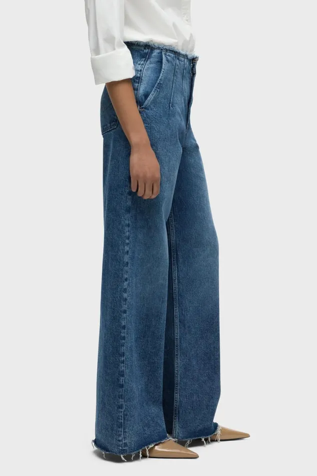 Hudson Jeans Petite Inseams James HighRise Darted Wide Leg Petite Jean Mallorca 8211 Women