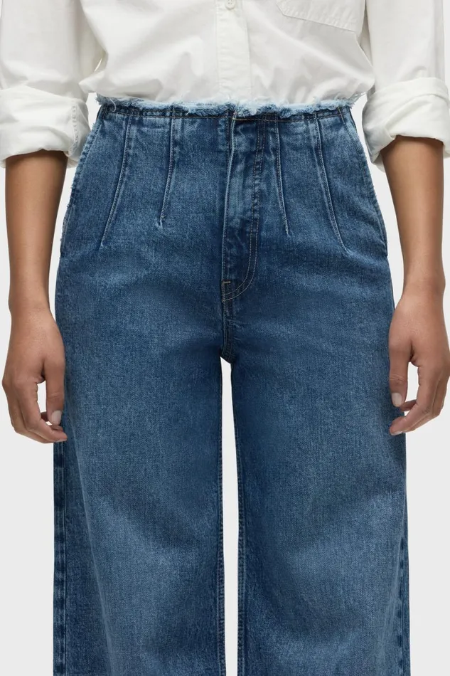 Hudson Jeans Petite Inseams James HighRise Darted Wide Leg Petite Jean Mallorca 8211 Women