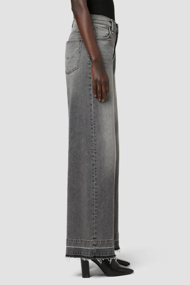 Hudson Jeans Petite Inseams James HighRise Wide Leg Petite Jean Black Smoke 8211 Women Hudson Jeans Petite Inseams James HighRise Wide Leg Petite Jean Black Smoke 8211 Women