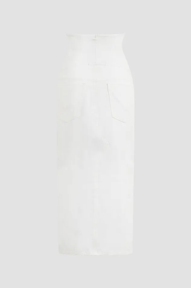 Hudson Jeans Skirts Maternity Reconstructed Skirt White 8211 Women