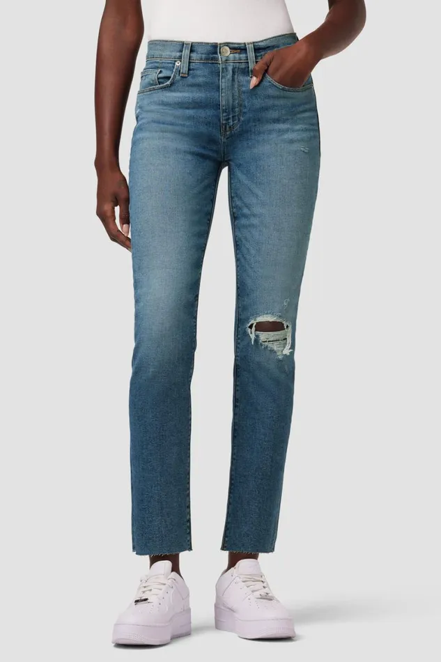 Hudson Jeans Straight Nico MidRise Straight Leg Ankle Jean Reminisce 8211 Women