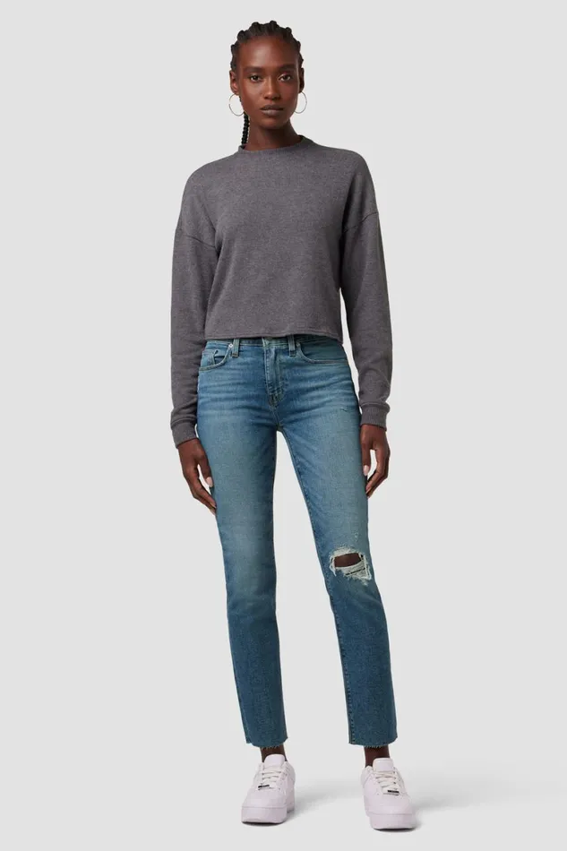 Hudson Jeans Straight Nico MidRise Straight Leg Ankle Jean Reminisce 8211 Women