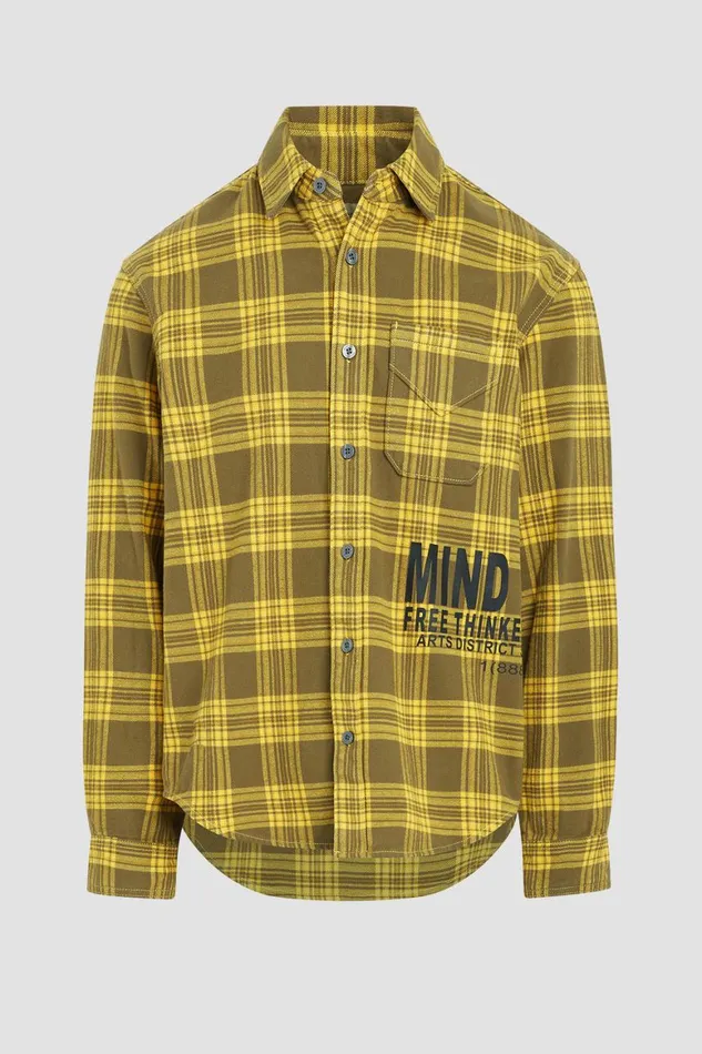 Hudson Jeans Tops and Sweaters Long Sleeve Button Up Shirt Lemon 8211 Men